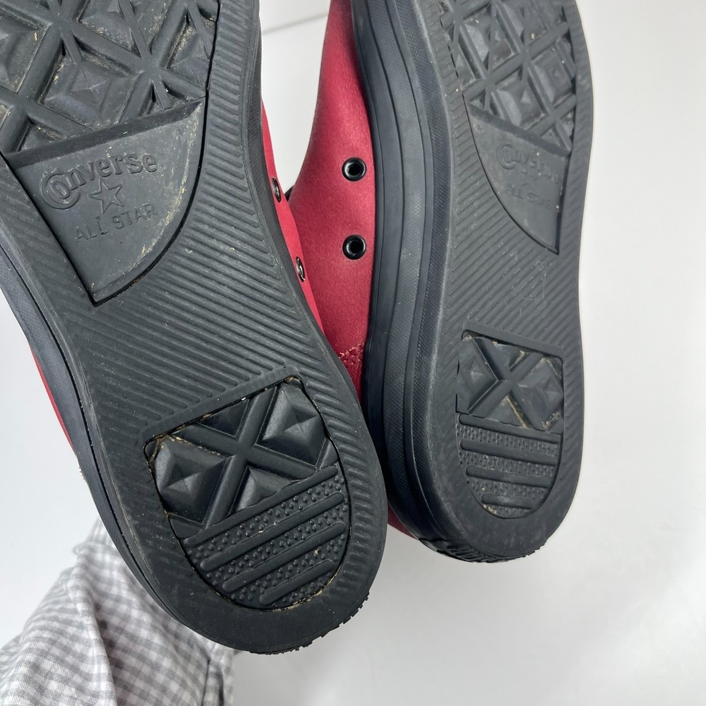 Converse Syde Street Sneakers Mens 10 Burgundy Leather Mid Top 151920C - Picture 16 of 16